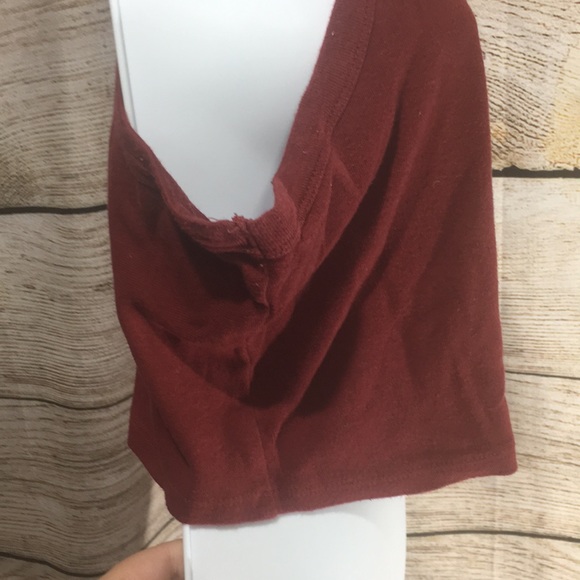 Rue 21 crop tank XL size burgundy - Picture 3 of 6